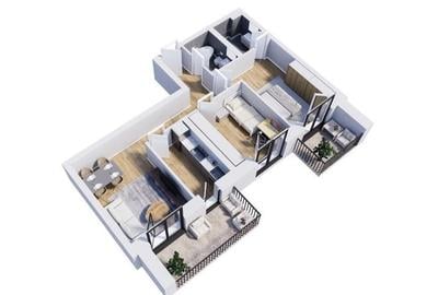 Apartament cu 3 camere în Central
