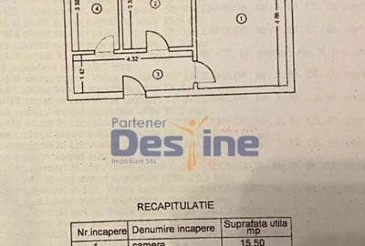 Garsonieră decomandată în Românești - 2