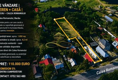 Teren Construcții intravilan de 1850 mp, în Calea Romanului