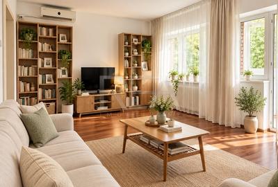 Apartament cu 3 camere semidecomandat, mobilat în Basarabia