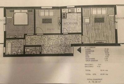 Apartament cu 3 camere decomandat în Dobroești - 6