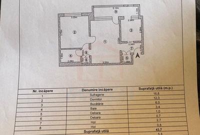 Apartament cu 2 camere în Țiglina 2