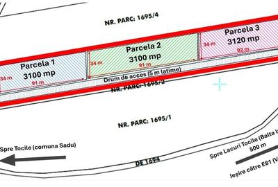 Teren de 3100 mp, în Sadu - 5