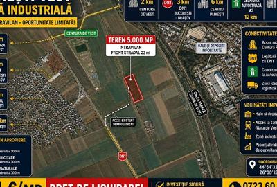 Teren Construcții intravilan de 5000 mp, în Nord