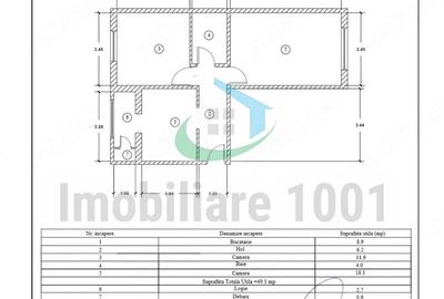 Apartament cu 2 camere decomandat în Central