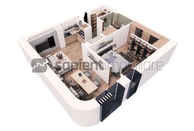 Apartament cu 2 camere decomandat în Ultracentral