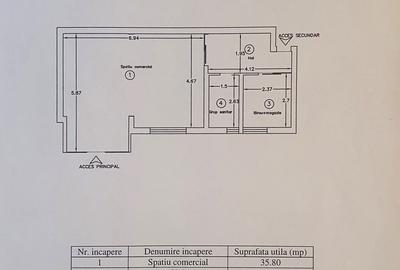 Spațiu comercial, de 54 mp, în Tudor Vladimirescu