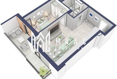 Apartament cu 2 camere în Turnișor