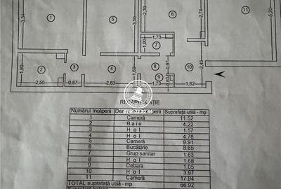 Apartament cu 3 camere decomandat în Nicolina