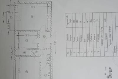 Apartament cu 2 camere decomandat în Tei