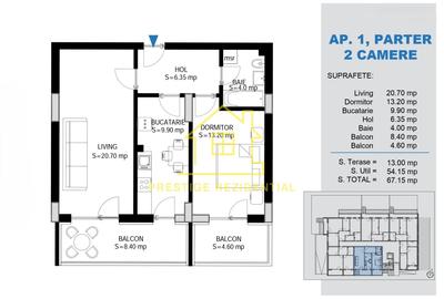 Apartament cu 2 camere decomandat în Theodor Pallady