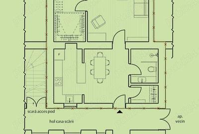 Apartament cu 3 camere decomandat în Medicină - 9