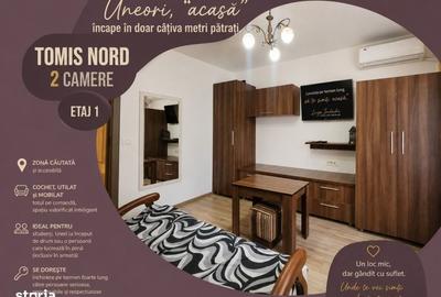 Apartament cu 2 camere nedecomandat în Tomis Nord