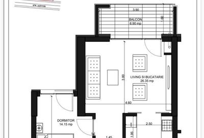 Apartament cu 2 camere decomandat, mobilat în Ultracentral - 2