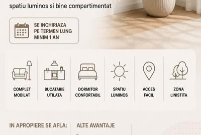 Garsonieră decomandată în Central