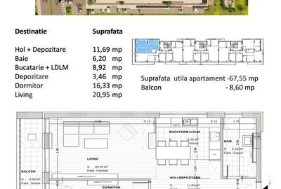 Garsonieră decomandată în Noua - 2