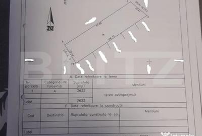 Teren de 1022 mp, în Central - 2