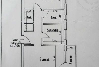 Apartament cu 2 camere decomandat în Abator