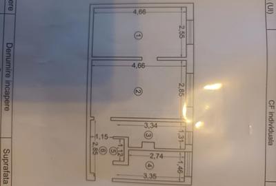 Apartament cu 2 camere semidecomandat în Km 4 - 5