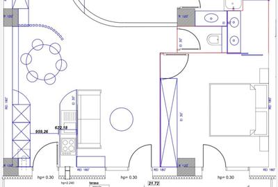 Apartament cu 2 camere în Republicii