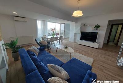 Penthouse cu 5 camere semidecomandat, mobilat în Bună Ziua