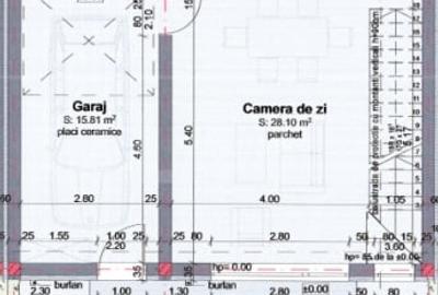 Casă individuală cu 4 camere cu Garaj în Florești