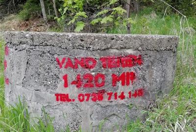Teren de 1420 mp, în Calea Moroieni