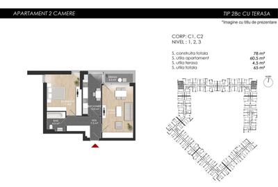 Apartament cu 2 camere decomandat în Străulești - 3