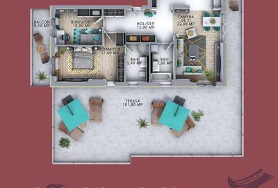 Apartament cu 3 camere decomandat în Exterior Vest - 2