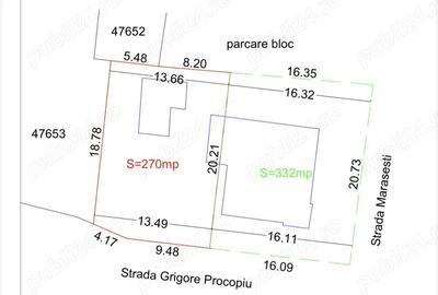Teren de 332 mp, în Traian - 2