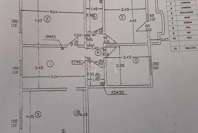 Apartament cu 4 camere semidecomandat în Vitan