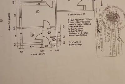 Apartament cu 2 camere semidecomandat în Crihala