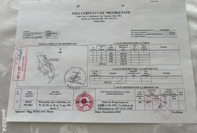 Teren de 1070 mp, în Tamași - 1