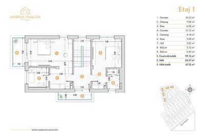 Casă cu 5 camere cu Teren 477 Mp în Tâncăbești - 3