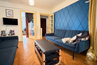 Apartament cu 3 camere decomandat, mobilat în Dorobanți