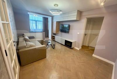 Apartament cu 2 camere semidecomandat, mobilat în Calea București