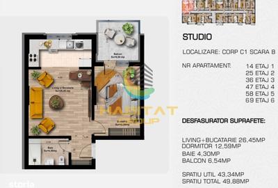 Apartament cu 2 camere în Central
