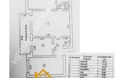 Apartament cu 3 camere semidecomandat în Mazepa 1