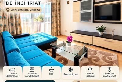 Apartament cu 3 camere decomandat în Central