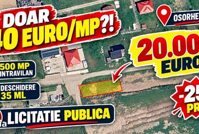 Teren de 500 mp, în Oșorhei