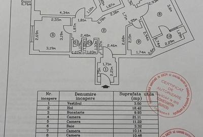 Apartament cu 4 camere decomandat în Universitate