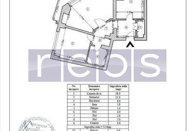Apartament cu 2 camere decomandat în Victoriei