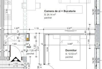 Apartament cu 2 camere semidecomandat, mobilat în Baciu - 14