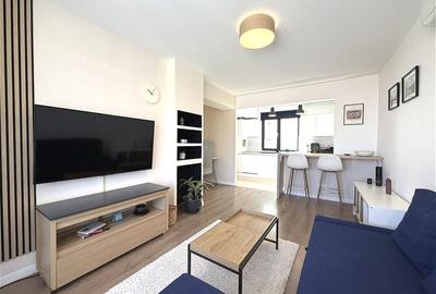 Apartament cu 2 camere semidecomandat, mobilat în Pipera