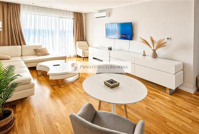 Apartament cu 2 camere semidecomandat, mobilat în Băneasa
