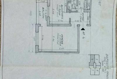Apartament cu 3 camere decomandat în Central