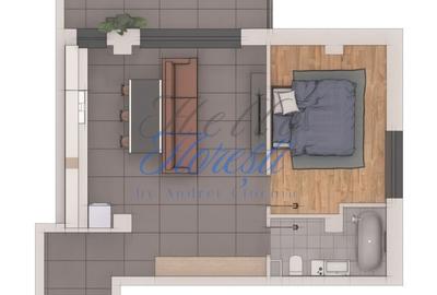 Apartament cu 2 camere semidecomandat în Florești