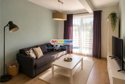 Apartament cu 2 camere semidecomandat, mobilat în Băneasa