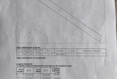 Teren de 3714 mp, în Brebeni