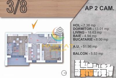 Apartament cu 2 camere decomandat în Alba Iulia
